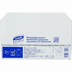Одноразовые покрытия на унитаз Luscan Professional Etalon 1/2 слож 250шт/уп, белый