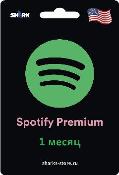 Подписка Spotify Premium 1 месяц США, Spotify Premium Gift Card USA 1 month