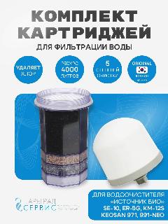 Комплект картриджей Источник Био (Керамический+многослойный) для фильтров Источник Био, Keosan