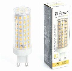 Лампа светодиодная Feron G9 15W 2700K прозрачная LB-437 38212, цвет Прозрачный/, материал /