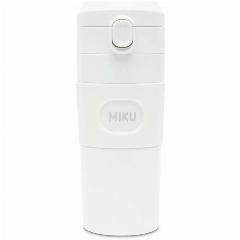 Термокружка MIKU TH-MG-450-WHT, с кнопкой, белая, 0.45 л