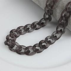FishSheep акриловые цепочки для очков для женщин, черный матовый
