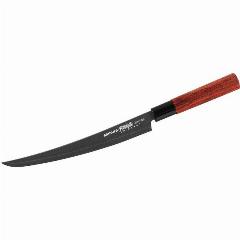 Нож кухонный для нарезки Samura OKINAWA Tanto 230 мм, AUS-8, палисандр (SO-0146BT/K), коричневый