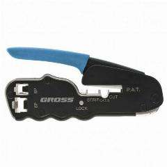 Клещи для обжима клемм Gross 17723, RJ45, 8P и RJ11/12, 6P, компактные, CAT5