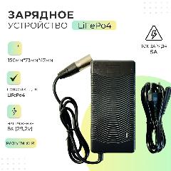 Зарядное устройство для аккумулятора LiFePo4 8S 29,2v 5А, черный