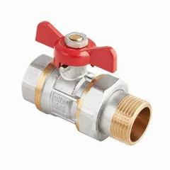 Кран шаровый полнопроходной с полусгоном вн/нар бабочка Ду 20 Pn 25 MVI AquaHit