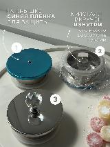 Заварочный чайник серебристый, стеклянный, с ситечком, с фильтром, 1 л, 120x130 — фото 3