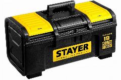 STAYER TOOLBOX-19, 480 х 270 х 240, пластиковый ящик для инструментов, Professional (38167-19), желтый