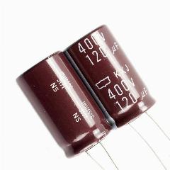 1шт. Nippon Конденсатор электролитический 400В-120мкФ (120uF-400V, 18x30мм), синий