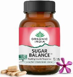Шугар Баланс Органик Индия при диабете, контроль уровня сахара Sugar Balance Organic India), 60 шт.