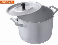 Кастрюля алюминиевая Scovo 10л МТ085, серебристый