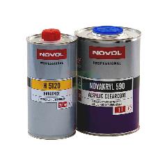 Лак автомобильный акриловый Novol Novakryl 590 SR Acrylic Clearcoat 1 л. с отвердителем 0,5 л.