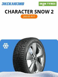 Зимняя нешипованная шина Ikon (Nokian Tyres) Character Snow 2 205/55 R17 95H XL