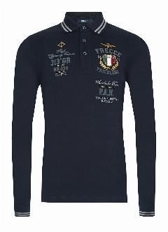 Поло Aeronautica Militare P.A.N. polo AERONAUTICA MILITARE, синий/синий