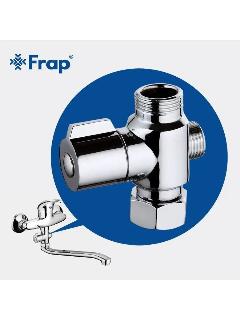 Дивертор Frap FBBB , латунь, серебристый, хром, для смесителя, 30x73x74 мм
