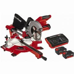 Пила торцовочная аккумуляторная Einhell PXC TE-SM 36/210 Li, 2х18В, 4Ач+двойное ЗУ (4300880SET)