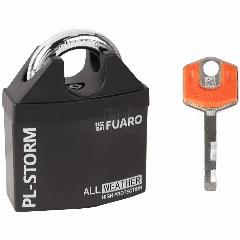 Замок Fuaro (Фуаро) навесной PL-STORM-3650 4 key (дисковый ключ) никель