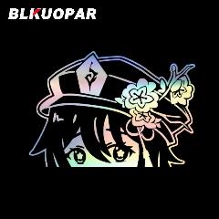 BLKUOPAR Genshin Impact Hu Tao автомобильные наклейки Защитная пленка для автомобиля Водонепроницаемая лазерная наклейка индивидуальный кондиционер для окон, laser
