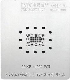 Трафарет AMAOE SR40F-A1990 FCH T:0.15mm, серебристый