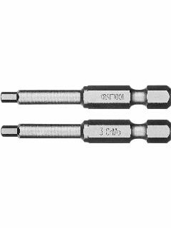 KRAFTOOL X-Drive Hex 3, 50 мм, 2 шт, торсионные биты (26127-