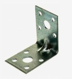 Уголок Rusconnect, усиленный, оцинкованный, для дерева, 50x50x35x2 мм, 20шт