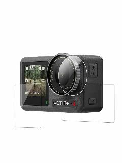 Защитная пленка TELESIN HD для DJI ACTION 3/4 на объектив и экран OA-FLM-008, 30*20*0.3