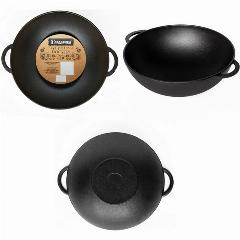 Сковорода Гардарика "WOK" 1026, чугун, 26см, черная
