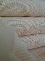 Ткань на отрез для ковровой вышивки 150 х 150 см, для рукоделия, ткань для тафтинга ковров, двунитка суровая, 100 % хлопок, кремовый — фото 4