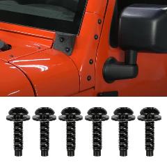 Винты для Jeep Wrangler JK 2007-2018, винты, болты, болты, винты для лобового стекла, 6PCS