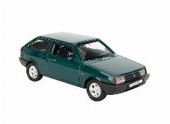 Модель машины 1:34-39 LADA 2108 Welly 42377 тёмно-зелёный металл, зелeный, 11x4 см