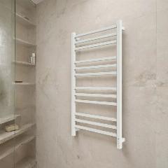 Полотенцесушитель Электрический GROIS Alex GR-104 500/1000 П12 RAL9016 U белый матовый