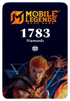 Игровая валюта Mobile Legends 1783 Diamonds - Global (Mobile Legends; Android, iOS; Регион активации Не для РФ)