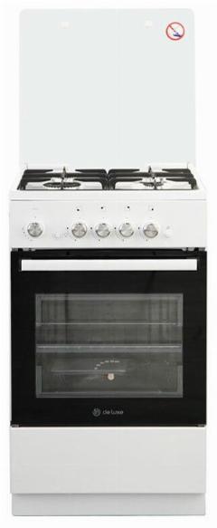 Газовая плита De luxe 5040.32г (крышка) ЧР, белый