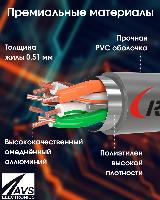 Витая пара 25 м провод для интернета интернет кабель для роутера WiFi внутренний FTP4 CAT5E 24AWG CCA RIPO 25 метров 001-122002/25, серебристый — фото 3