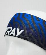 Повязка RAY летняя облегчённая двухслойная RAY (UNI) для мужчин и женщин, принт тигр синий 2 — фото 3