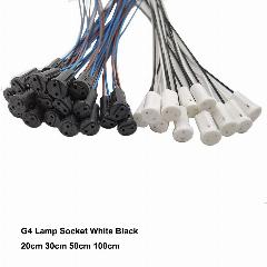 Патроны для ламп G4 CHTPON 12V 220V 20-100см белые и черные, White x 10 Pieces, 50cm