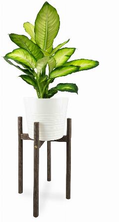 Подставка для цветов деревянная напольная Flora Urban Один, цв: Венге Ø: 30 см h: 55 см (L)