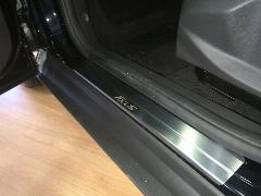 Накладки на пороги из нержавеющей стали для Ford Focus 3 2010-2015; 2015-н. в., серебристый