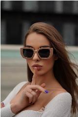 Солнцезащитные очки 10 out of 10, коричневый — фото 2