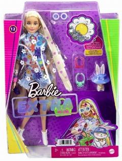 Кукла Barbie Экстра в одежде с цветочным принтом HDJ45, разноцветный
