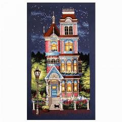 Dimensions Набор для вышивания крестиком Victorian Charm (Викторианское очарование) 20 х 43 см (13666), викторианский шарм, синий