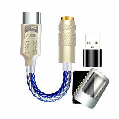 ЦАП усилитель для наушников GraveAudio Type-C to 3.5 Jack CX-Pro DAC DA06 CX31993 (Blue)