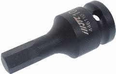 Головка торцевая ударная HEX 1/2" H-10, диаметр 25, длина 60мм JTC /1 JTC-446110