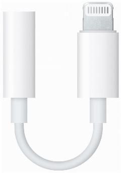 Переходник Lightning to наушники Jack, с bluetooth, музыка+разговор, GL032/JH-002, белый