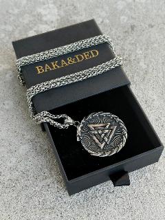 Колье BAKA&DED, 60 см, серебро