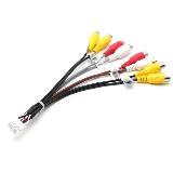 Универсальный DIY 12-контактный RCA аудио-видео жгут проводов CCD AUX AV вход кабеля адаптер проводки разъем Android автомобильный радиоприемник, RCA Cable, 20cm — фото 3