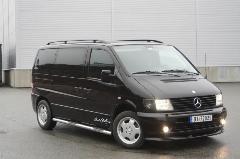 Стекла фар гладкие Mercedes-Benz Vito (W638). Дорестайлинг. Поликарбонат