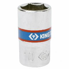 Головка торцевая стандартная шестигранная 1/4", 10 мм KING TONY 233510M