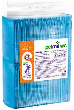 Пеленки впитывающие для животных с суперабсорбентом Petmil 60 х 60 см 60 шт (1 шт)