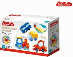 Пазлы контурные Baby Toys Транспорт 04118ДК, 15x6x17 см